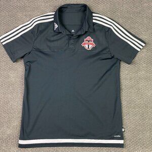 Adidas 2014 Toronto FC Polo Shirt Jersey Men's Large Gray